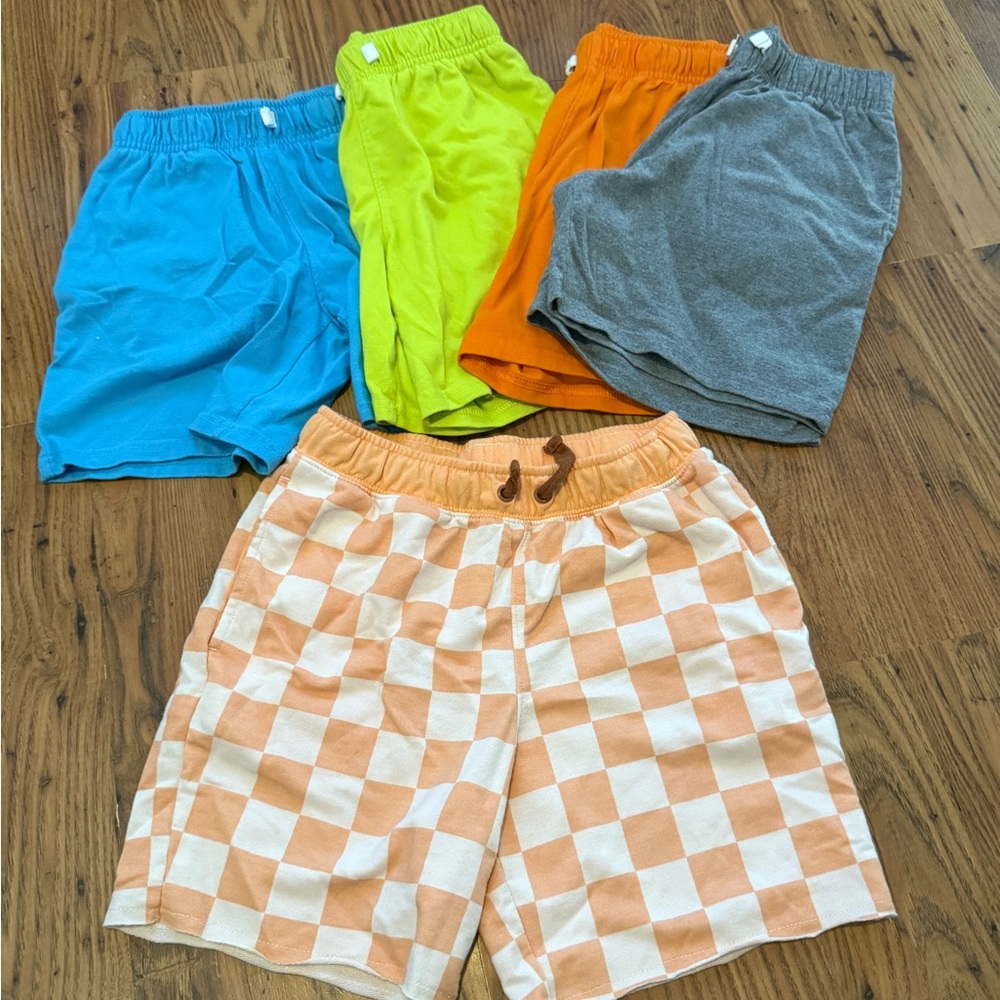 Cat & Jack Checkered and Solid Kids Shorts Set